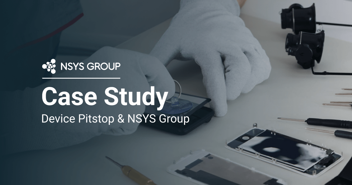 Case Study: Device Pitstop - Cómo NSYS Diagnostics ayuda a optimizar un servicio de reparación