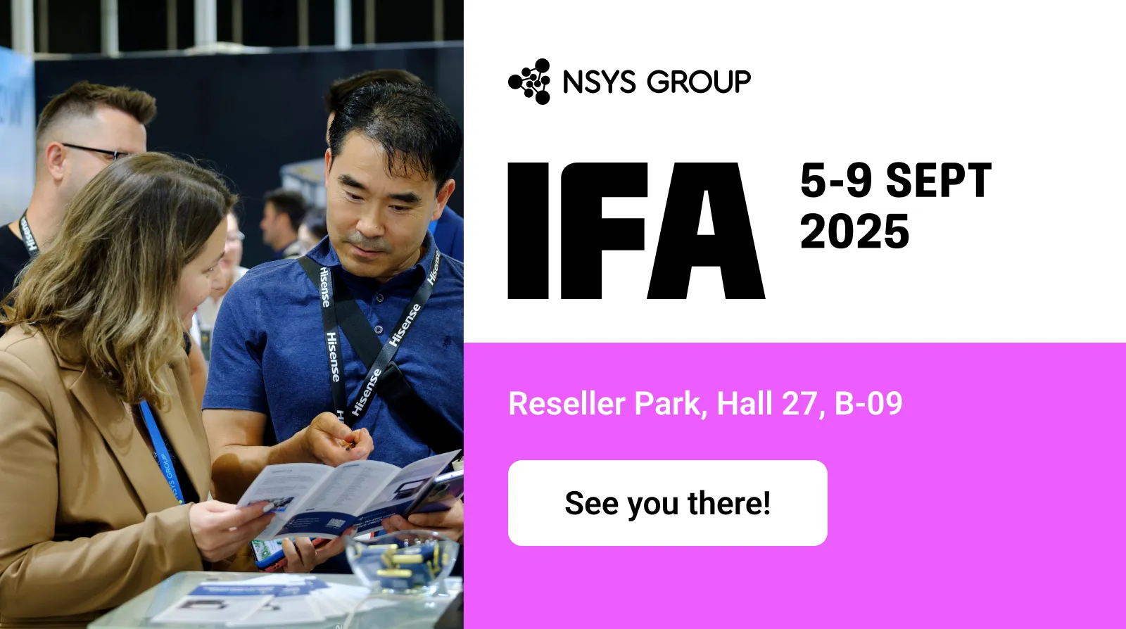 NSYS Group возвращается на IFA Berlin 2025 — До встречи на выставке! NSYS Group возвращается на IFA Berlin 2025 — До встречи на выставке!