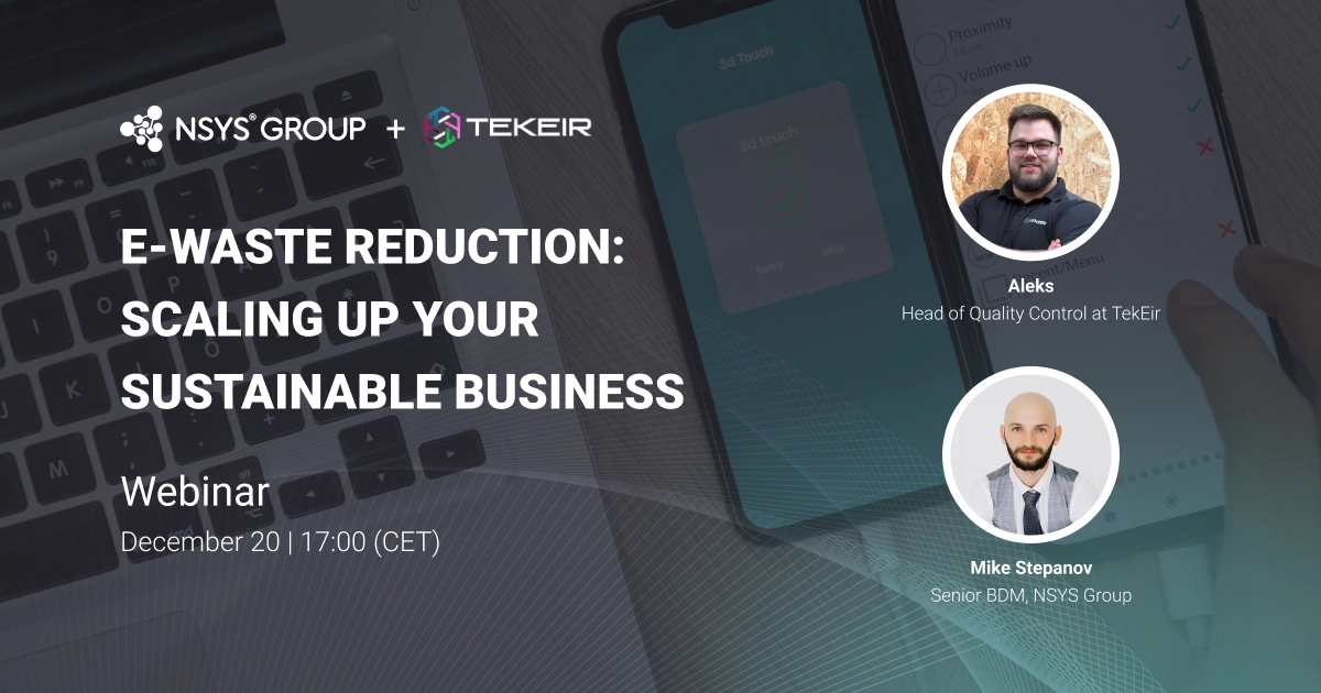 Webinar Redução de Resíduos Eletrônicos no Setor de Dispositivos Usados