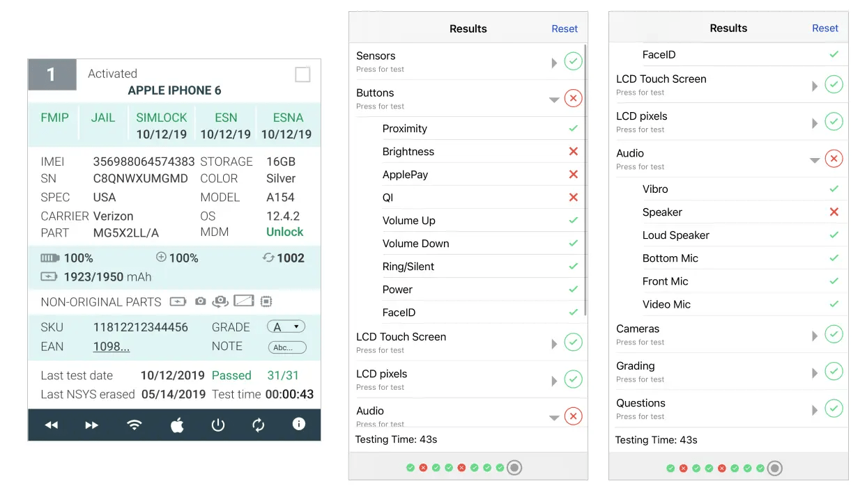 Тесты аппаратного обеспечения для мобильных телефонов: диагностика iPhone и  Android