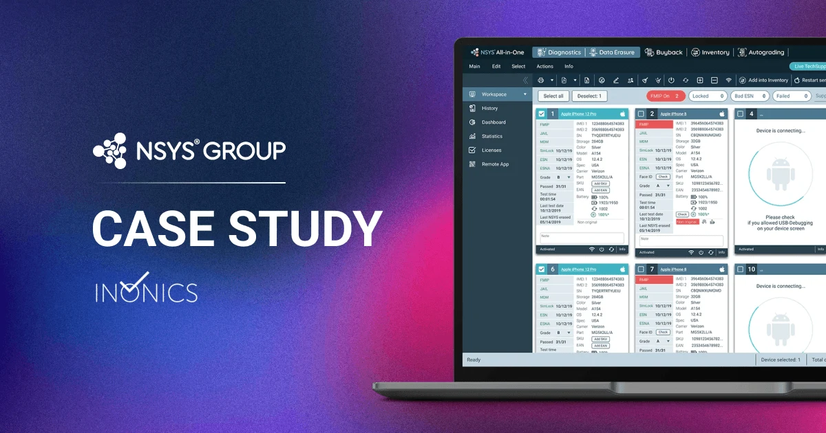 Scaling Refurbishment: How Inonics Transformed Quality Control with NSYS Diagnostics