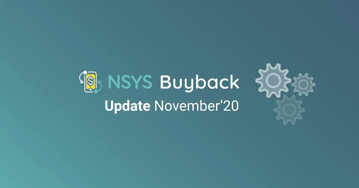 NSYS Buyback 更新 - 2020年11月  