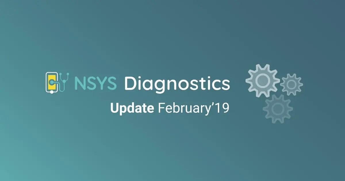 Mise à jour NSYS Diagnostics Février 2019