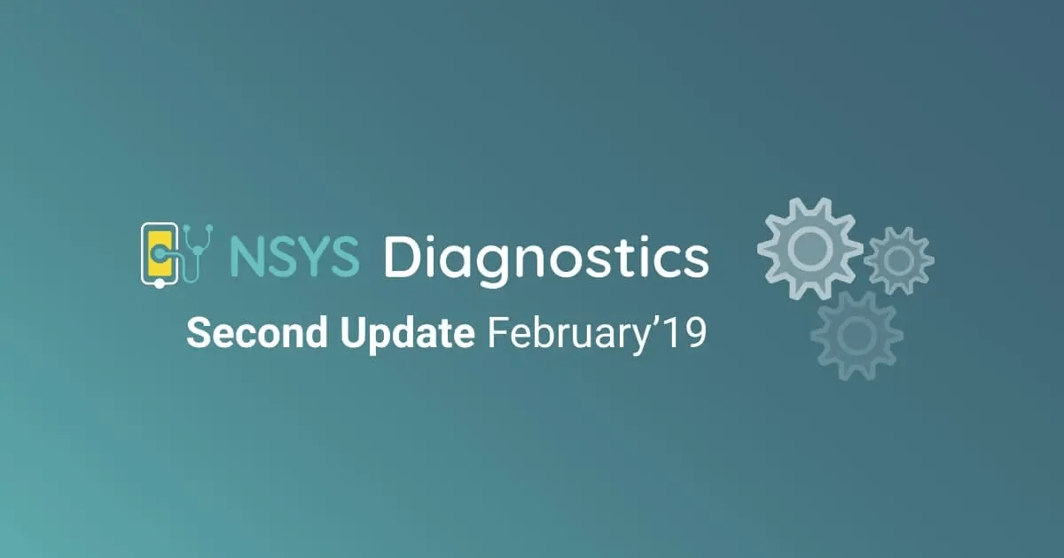 NSYS Diagnostics Update #2 febbraio 2019
