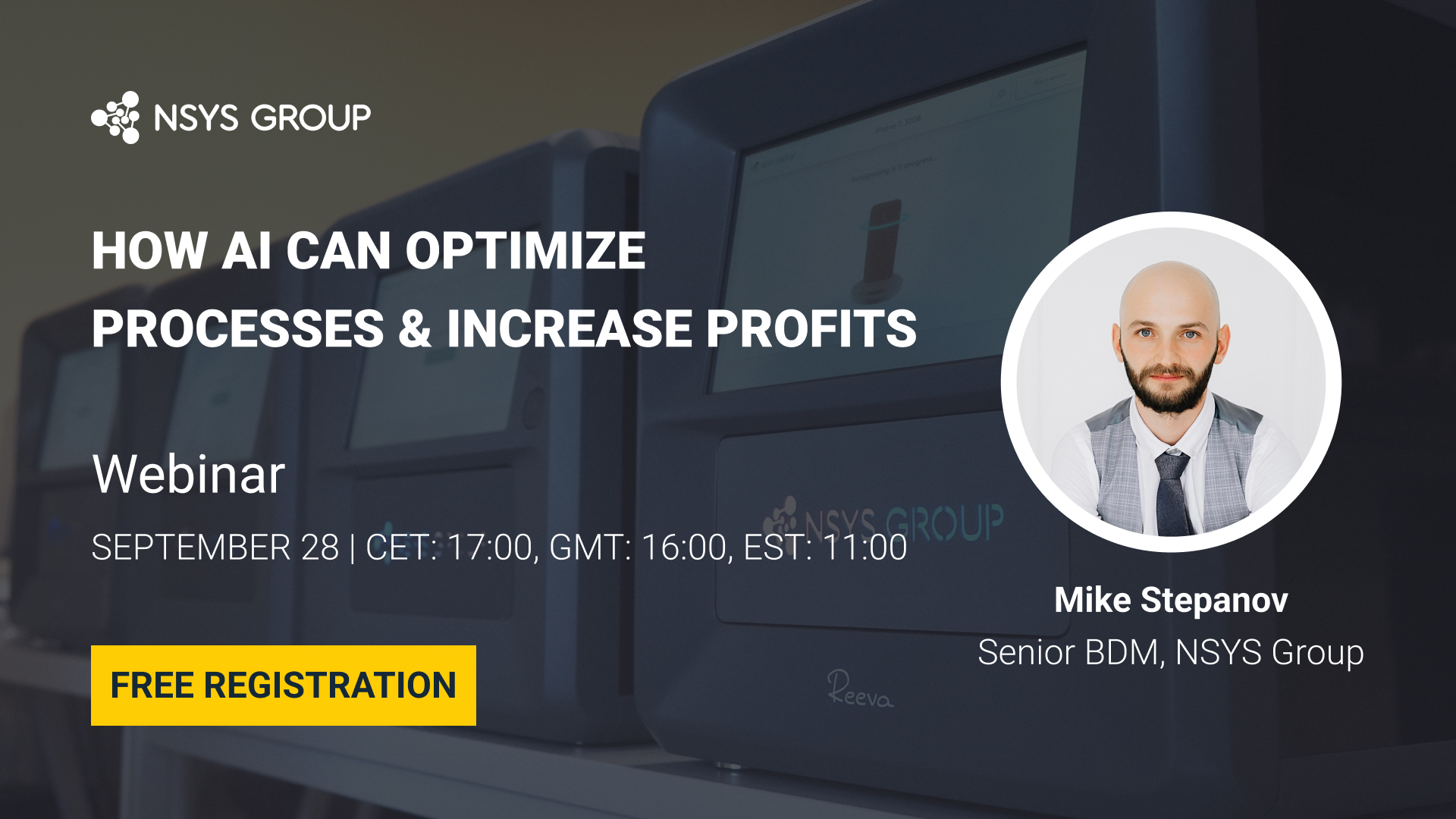 Webinar NSYS: Come l'IA può ottimizzare i processi e aumentare i profitti Webinar NSYS: Come l'IA può ottimizzare i processi e aumentare i profitti