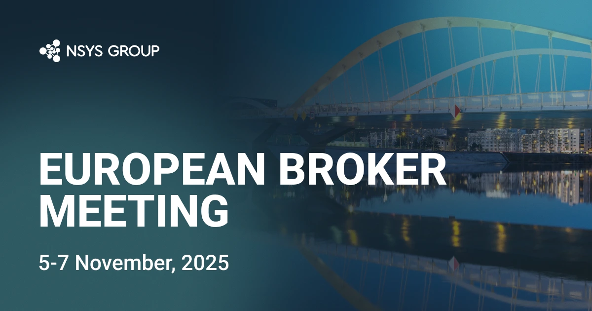 Meet NSYS Group at European Broker Meeting 2025 in Dublin! Meet NSYS Group at European Broker Meeting 2025 in Dublin!