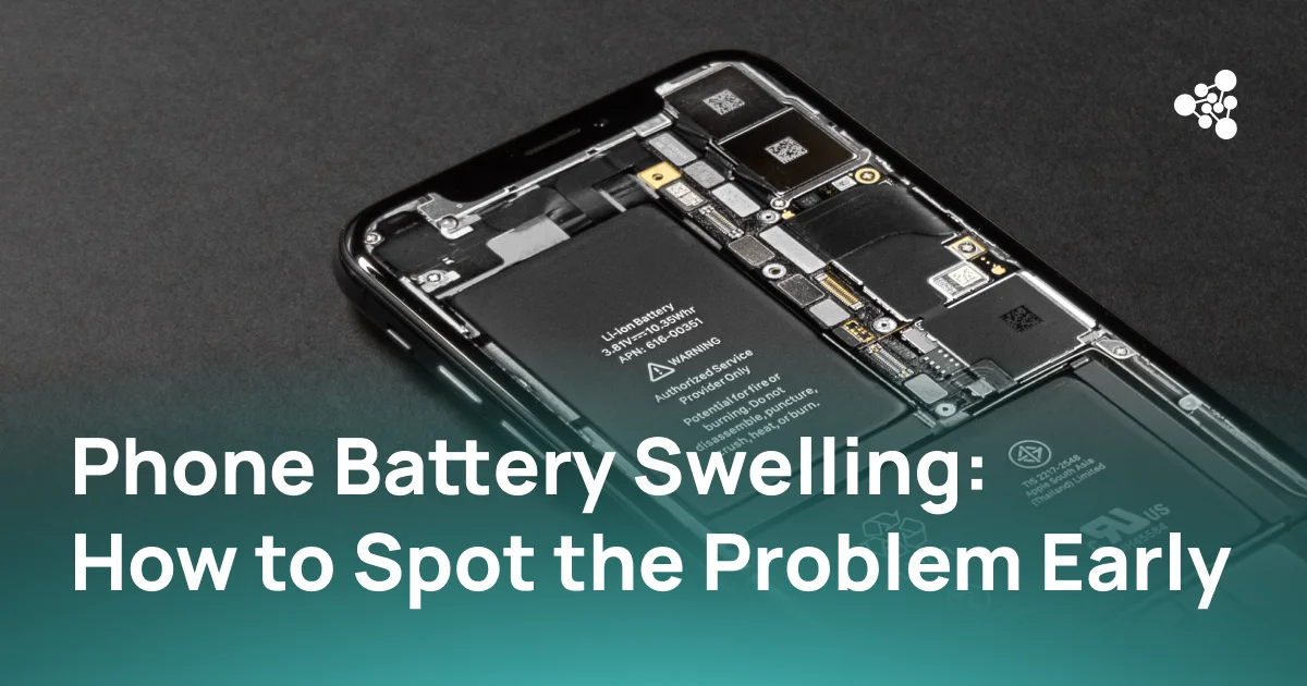 A phone battery starting to swell may show slight physical changes that are easy to overlook.