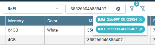 Überarbeitete IMEI-Suche für die Telefonmodelle