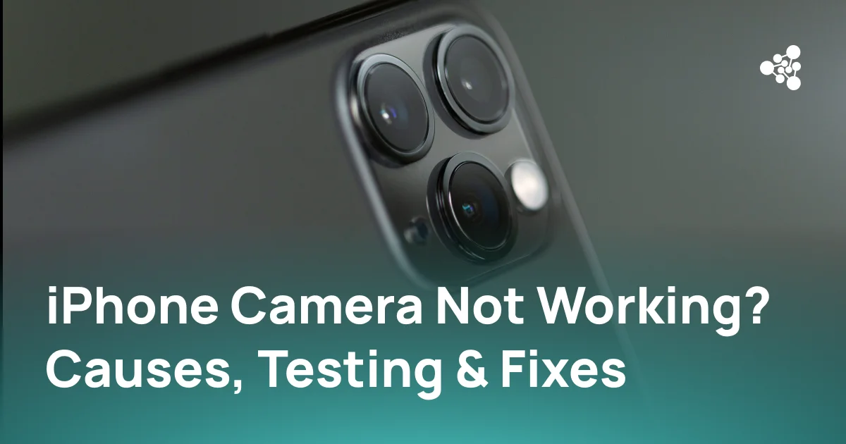 iPhone camera troubleshooting and front and rear camera testing